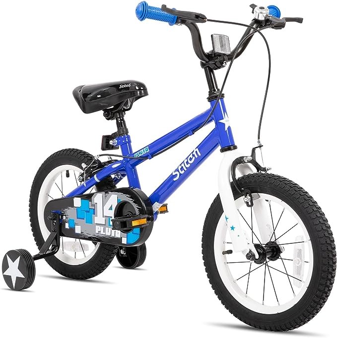 JOYSTAR Pluto Kids Bike for Boys and Girls ages 3-12 with Training Wheels Fits 12 14 16 18 20 inch Bike,BMX Freestyle Kids Bike