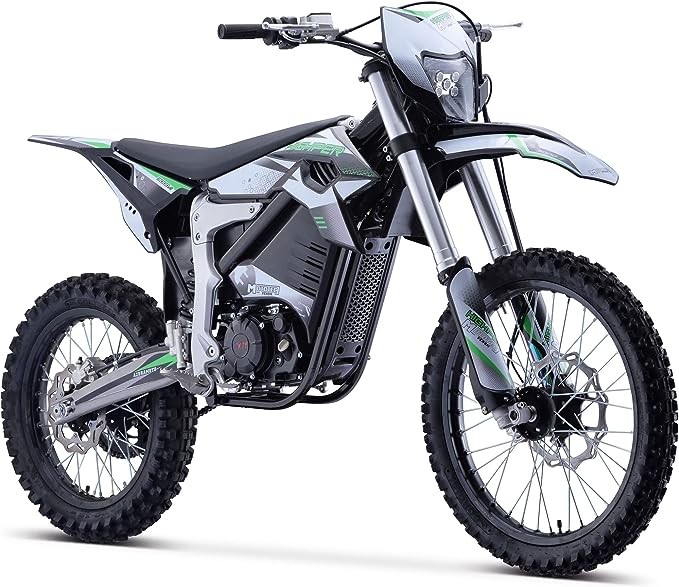 MotoTec Venom 72v 12000w Electric Dirt Bike White