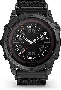 Garmin tactix 7 Pro, Ruggedized Tactical GPS Watch with Solar Charging and Nylon Strap