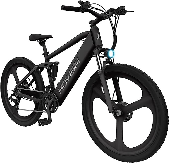Hover-1 Instinct Electric Bike with 350W Motor, 15 mph Max Speed, 26” Tires, and 40 Miles of Range E-Bike